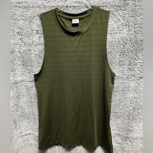 EUC Zyia Olive Green Chill Muscle Tank sz S